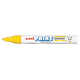 Uni Yellow Oil-Based Paint Marker Pen 2.8mm Medium Bullet Tip